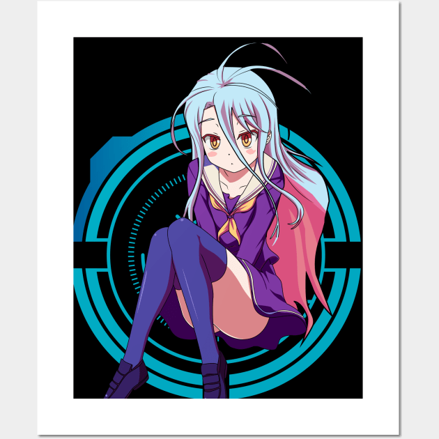 No Game No Life - Shiro Wall Art by Hala Art